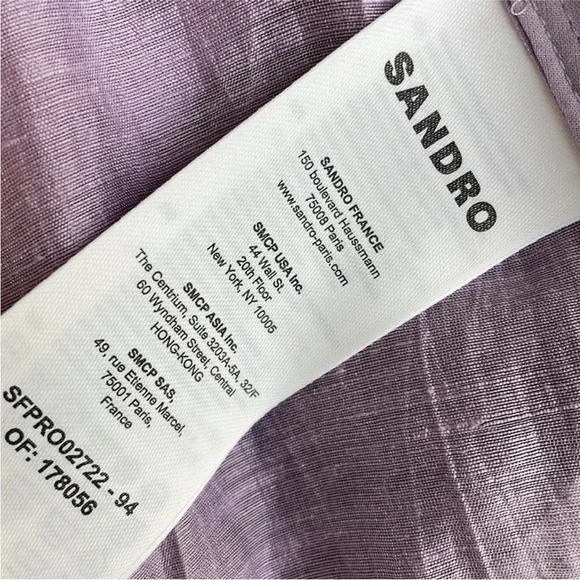 Sandro “Kya” Purple Mini Skater Dress for Night Out - EUC - Picture 6 of 6